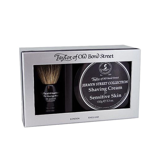 TAYLOR JERMIN ST BRUSH & SHAVING CREAM 