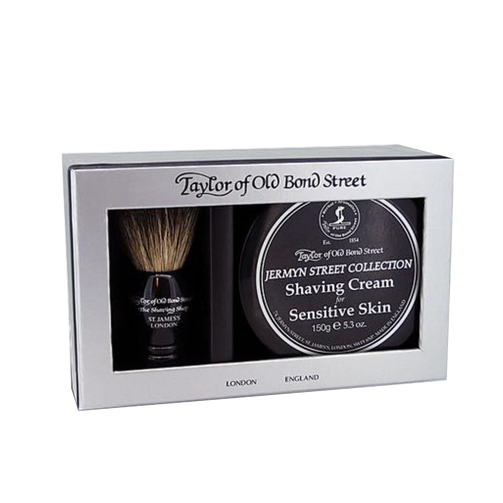 TAYLOR JERMIN ST BRUSH & SHAVING CREAM 