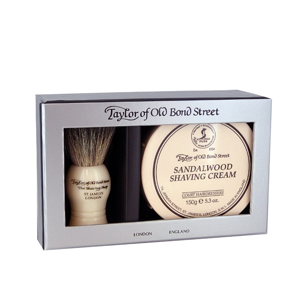TAYLOR PURE BADGER BRUSH & SANDALWOOD